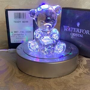 Waterford Crystal ABC block Teddy Bear Figurine